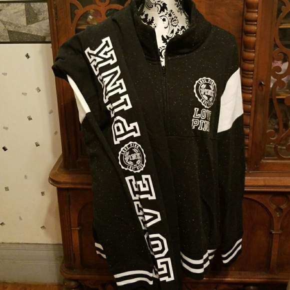 HTF VICTORIA'S SECRET PINK SWEATSHIRT & SWEATPANTS - Picture 2 of 3